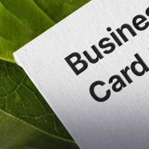 Green business card